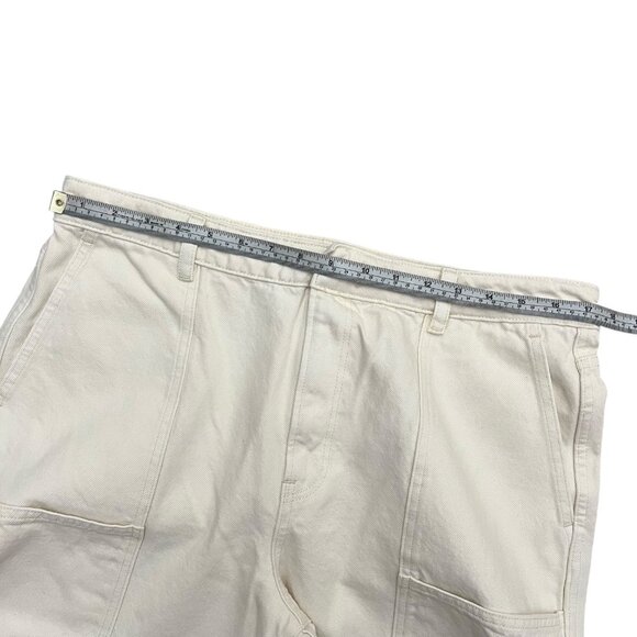 Vince‎ Womens Wide Leg Crop Jeans Cream White 30 Quiet Luxury Minimalist Scandi - Picture 7 of 10